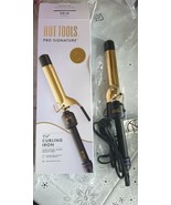 Hot Tools Pro Signature Gold Curling Iron 1 1/4&quot; Inch Long Lasting  - £17.19 GBP