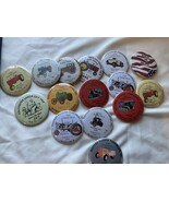 Vintage Lot Of 13 Western Illinois Thresher Pinback Buttons Various Years - $13.00