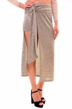 FINDERS KEEPERS Womens Skorts Romantic Maxwell Elegant Stylish Grey Marle Size S - £34.80 GBP