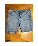 Lee Denim Shorts Midrise Bermuda Women&#39;s Relaxed Fit Light Wash Casual S... - $24.12 CAD
