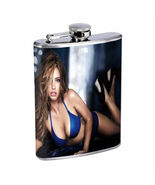 Brazilian Pin Up Girls D11 Flask 8oz Stainless Steel Hip Drinking Whiskey - $309.61 MXN