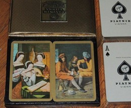 NEW 2 decks Piatnik Vienna Playing Cards Kingsbridge Pictorial Art Paint... - $42.74