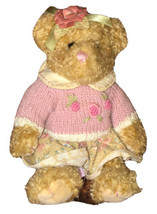 Russ Berrie Abigail Teddy Bear Plush Stuffed Animal Vintage Plushie (No ... - $6.80