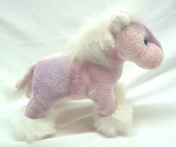 Vintage 1990's Russ Soft Pink & Purple Horse 6" Plush Stuffed Animal Toy - $16.34