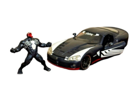 Marvel Spider-man Venom and 2008 Dodge Viper 1:24 Scale Collection Jada Diecast - £11.57 GBP