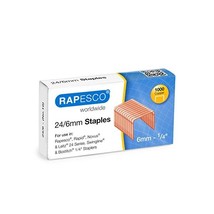 Rapesco Copper Staples 24/6 mm - Box of 1000  - $3.00