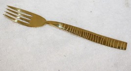 Mepra Tigre Ice Oro 8.25&quot; Gold Dinner Fork ~ Salesman Sample New ~  Italy - $944.61 MXN