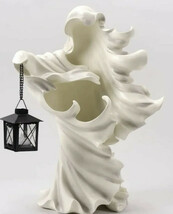 Cracker Barrel Exclusive 2023 Halloween White Resin Ghost with Lantern, ... - $62.79 CAD