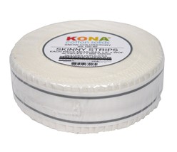 Robert Kaufman Kona Cotton Solids Snow Colorstory 1-1/2 Inch Skinny Strips 40pcs - £27.46 GBP