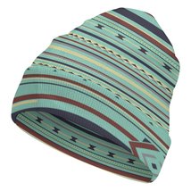 Mondxflaur Stripes Winter Beanie Hats Warm Men Women Knit Caps for Adults - £15.17 GBP