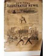 NY Illustrated Newspaper March 24 1860  Ottignon &amp; Morrisey sparring 1 p... - $266.36 MXN