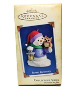 Hallmark Snow Buddies Snowman &amp; Owl Keepsake Ornament 2005 Christmas Tre... - £14.33 GBP