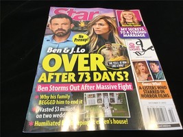 Star Magazine Oct 17, 2022 Ben &amp; J.Lo :Over after 73 Days? Sarah Michelle Geller - $9.00