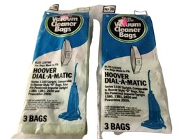 2 NOS Blue Luster Hoover Dial A MaticSeries 1100 Style D Vacuum Cleaner Bags - £14.99 GBP