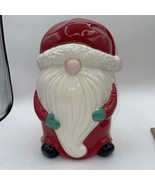 Yankee Candle Santa gnome cookie jar/large Candle Holder. Christmas 9.5” - £18.96 GBP