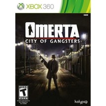 NEW Omerta City of Gangsters Microsoft XBOX 360 Video Game atlantic city rpg - £6.78 GBP
