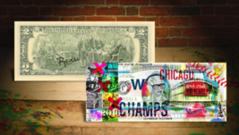 2016 CHICAGO CUBS World Champions Wrigley $2 Bill HAND-SIGNED by Artist ... - £19.01 GBP