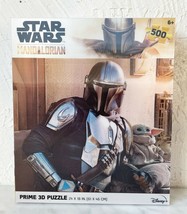 Star Wars The Mandalorian Disney+ Prime 3D 500 Piece Jigsaw Puzzle 24x18 NEW - £16.60 GBP