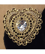 Vintage 1928 Brand 1970s Retired Design Gold Tone Openwork Filigree Mult... - €19,64 EUR