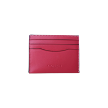 Coach Leather Red Card Case $120 Worldwide Shipping - £38.77 GBP