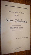 1942 NEW CALEDONIA ILLUSTRATED CANAQUES SIDNEY REICHENBACH BOOK - £13.32 GBP