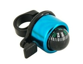 Cycling Warning Bike Bicycle Bell with Compass for riders, kids, cyclists Blue - £11.42 GBP