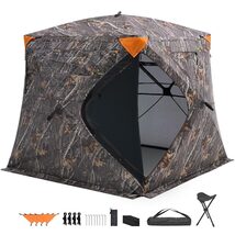 VEVOR Hunting Blind, 270° See Through Ground Blind, 4-5 Person Pop Up De... - $1,890.04 MXN