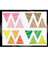 Bunting Flags BF1-Digital Clipart-Art Clip-Gift Cards-PNG-Banner-Gift Ta... - $37.50 MXN