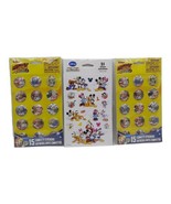 Pack of 3 Disney Mickey Mouse Stickers 51-Clubhouse 30-Confetti Scrapboo... - £4.61 GBP