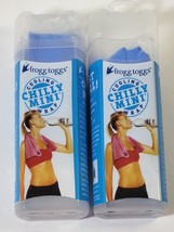 2 Packs of Blue Chilly Mini Cooling Wrap By Frogg Toggs 3&quot;x29&quot; Cloth NIP - £8.20 GBP