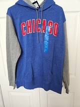 Chicago Cubs Authentic Men&#39;s Embroidered Hoodie Size LARGE NWT  - $39.55
