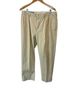 Polo Ralph Lauren Ethan Pants Beige Khaki Men&#39;s Size 34 x 28 Pleated Twi... - £27.21 GBP