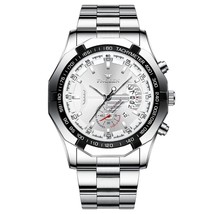 Fngeen Luxury Mens Watches Stainless Steel Band Fashion Waterproof Quartz - $48.99