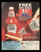 1985 Heinz Tomato Ketchup Circular Coupon Advertisement - $18.95