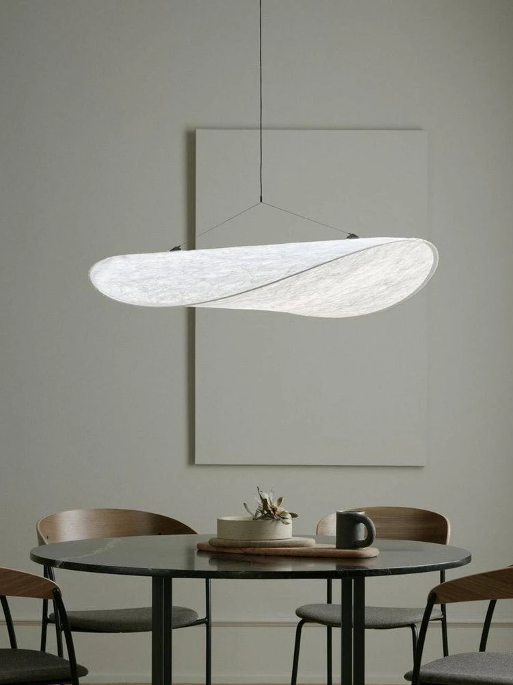 Modern Led Home Decoration Lustre Vertigo Chandelier Fabric Lampshade Light - $181.60+
