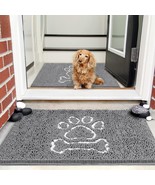 Arogan Doormat Dog Chenille Doormats Indoor Entrance Grey, Pet Indoor Do... - £28.91 GBP