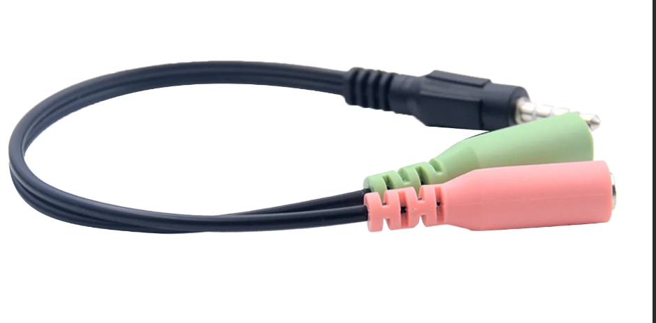 3.5mm 3 Conductor TRS Y-Split:1 Male to 2 Female Stereo Adapter Cable - $2.96