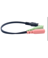 3.5mm 3 Conductor TRS Y-Split:1 Male to 2 Female Stereo Adapter Cable - $55.29 MXN