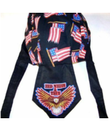 RED WHITE TRUE EAGLE BANDANNA CAP #220 BIKER hat dorag - $4.74