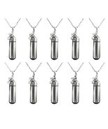 Ten Silver CREMATION URN NECKLACES with Antique Crosses - Ashes Urn, Mou... - $65.00