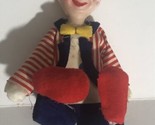 Vintage Soft Clown Sitting Down Decoration XM1 - $11.87