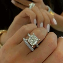 2,20 Karat Diamant-Verlobungsring im Kissenschliff, Halo-Verlobungsring,... - £105.38 GBP