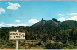 Chimney Rock Colorado Postcard Posted 1958 - £5.44 GBP
