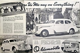 Oldsmobile 30&#39;s &quot;Saves Us Money on Everything!&quot; 2 page ad -1937 Vintage ... - $13.25