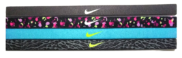 NEW Nike Girl`s Assorted All Sports Headbands 4 Pack Multi-Color #23 - £13.82 GBP