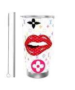 Luxurious Lips Design | Silver Edge | Travel (20oz)| Free Ship