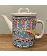 Chaleur Judith Geiger Coffee Tea Pot Vintage 1987 Southwest Folk Art Abs... - £51.11 GBP