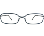 Vintage La Eyeworks Brille Rahmen LASSO 447 Blau Quadratisch Semi Rim 50... - $64.89