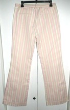 Body By Victoria Christie Fit Pink Striped Pants Trouser Women&#39;s 10 (32 x 33) - £8.75 GBP