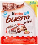 KINDER BUENO Mini Milk Chocolate and Hazelnut Cream Candy Bars, 18 Count, - $225.99 MXN